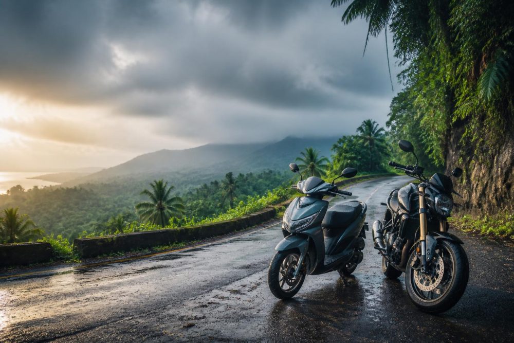 Entretien deux-roues à La Réunion : chaleur et humidité