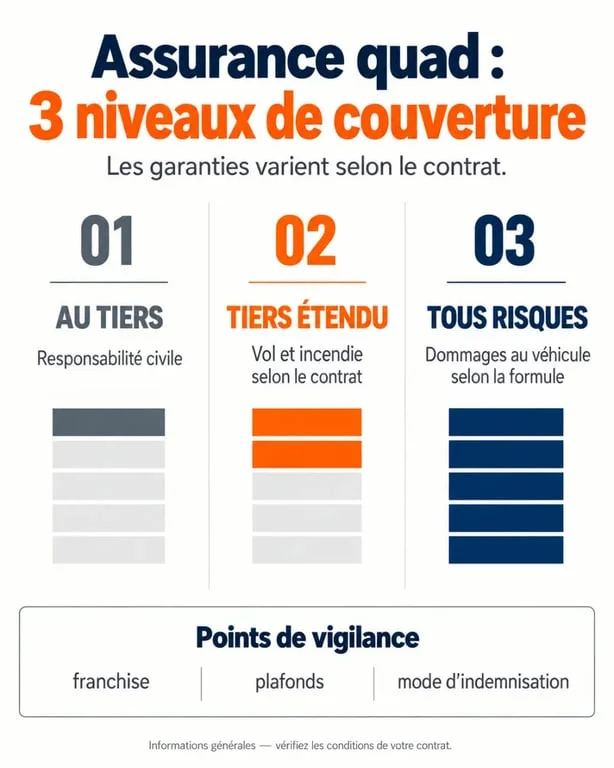 Assurance quad à La Réunion : comparaison des garanties au tiers, tiers étendu et tous risques